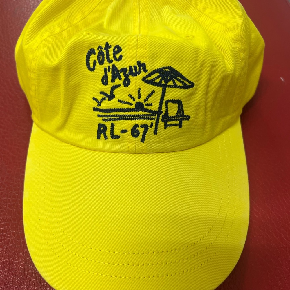 Polo by Ralph Lauren Yellow 'Côte d'Azur RL-67' Embroidered Baseball Cap
